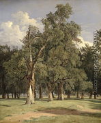 Elm trees in Prater, 1831 - Ferdinand Georg Waldmuller