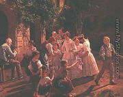 Peasant Wedding in Lower Austria - Ferdinand Georg Waldmuller