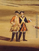 Two officers in conversation, c.1758 - Samuel Wale