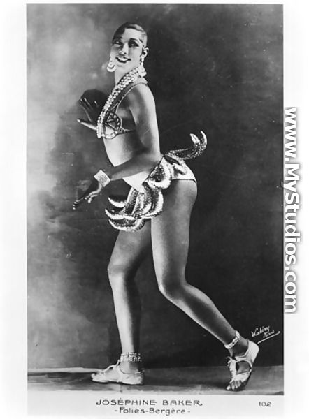 Josephine Baker (1906-75) at the Folies Bergere - Stanislaus Walery