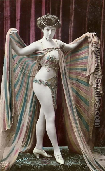 Postcard depicting an oriental dancer - Stanislaus Walery