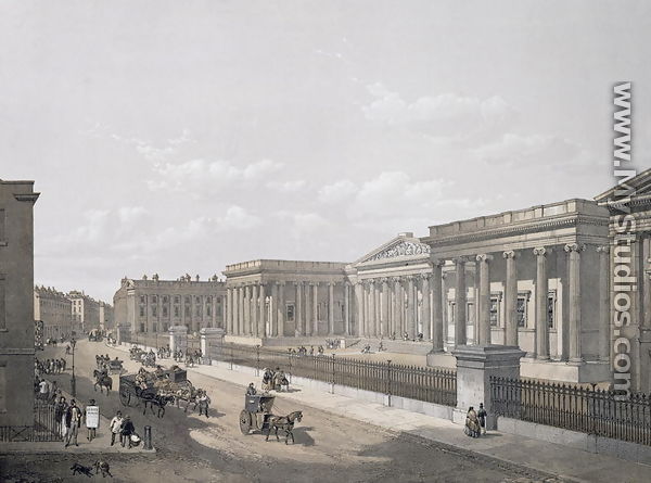 The British Museum, engraved by William Simpson (1823-99), pub. 1852 by Lloyd Bros. & Co. - Edmund Walker