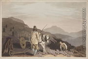 The Peat Cart, from The Costume of Yorkshire, engraved by Robert Havell, 1814 - (after) Walker, George