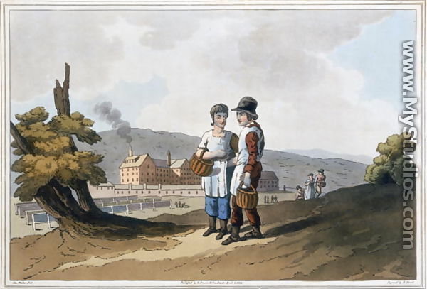 Factory Children, from The Costume of Yorkshire engraved by Robert Havell (1769-1832) 1814 - (after) Walker, George