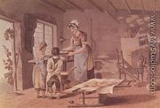 Making oat cakes, engraved by the Havell Brothers, pub. 1813 by Robinson and Son - (after) Walker, George