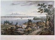 New York from Weehawk, engraved by I. Hill, 1820-3 - William Guy Wall