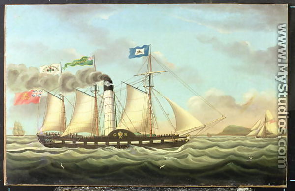 The Steam Packet Saint Patrick On The Liverpool To Dublin Run, 1827 - Miles Walters