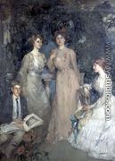 A Group Portrait of Robert, Gertrude, Phyllis and Jessie Lindsay Watson, 1903 - Edward Arthur Walton