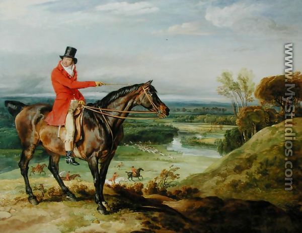 John Levett hunting in the Park at Wychnor, Staffordshire, 1814-18 - James Ward