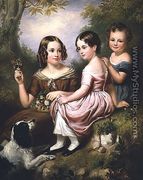 Portrait of three children, 1846 - W.R. Waters