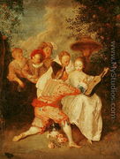 The Storyteller - (attr. to) Watteau, Jean Antoine