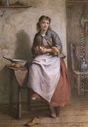Girl Peeling Potatoes - William Harris Weatherhead