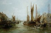Quayside with Fishing Boats - William Edward Webb