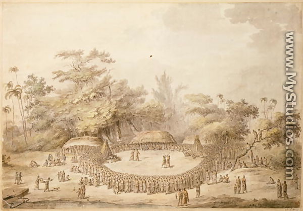 Captain Cook at Hapaee, 1777 - John Webber
