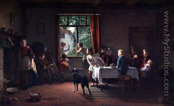 Roast Pig, 1862 - Thomas Webster