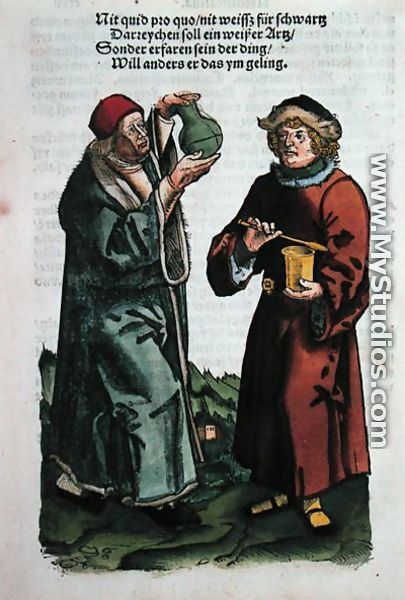 St. Damian and St. Cosmas, illustration from the Feldtbuch der Wundartzney by Hans von Gersdorff, c.1540 - Hans or Johannes Ulrich Wechtlin