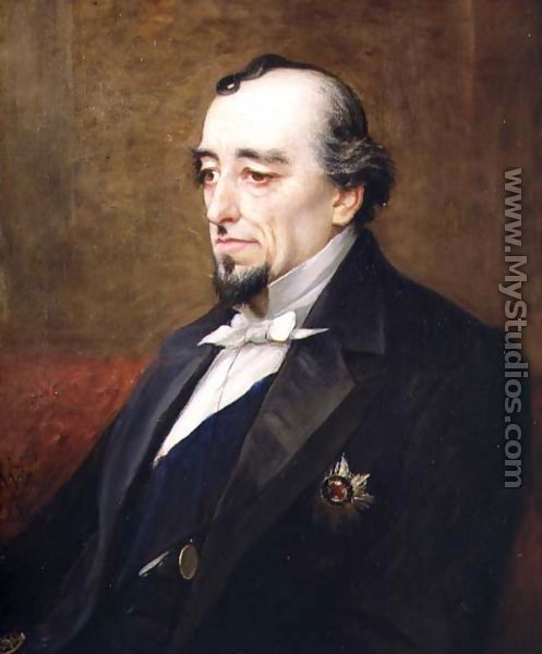 Portrait of Benjamin Disraeli, 1st Earl of Beaconsfield (1804-81) 1880 - Henry Jr. Weigall