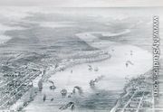Bird's-Eye View of New Orleans, from The History of the United States, Vol. II, by Charles Mackay, engraved by W. Ridgeway, c.1830 - (after) Wells, J.