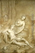 Luna (Diana) visits the sleeping Endymion, 1696 - Adriaen Van Der Werff