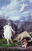 Louis XIV (1638-1715) as Apollo, Slayer of Python - Joseph Werner