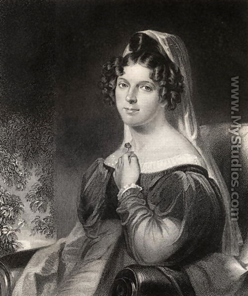 Felicia Dorothea Hemans, engraved by W.Holl, from 