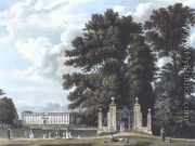 King's College from Clare Hall Piece, from Ackermanns History of Cambridge, 1815 - William Westall