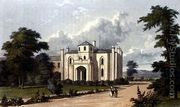 Colcorton Hall, from Ackermanns Repository of Arts, 1823 - William Westall