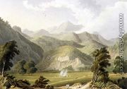 Approach to the Bore Ghaut, from a painting by Lt. Col. Johnson, engraved by T. Fielding and coloured by J.B. Hogarth - William Westall