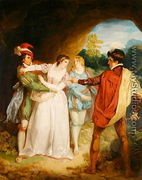 Valentine rescuing Silvia from Proteus, from William Shakespeares The Two Gentlemen of Verona, 1792 - Francis Wheatley