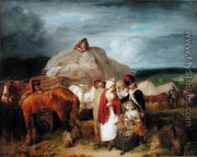 Soldier with Country Women Selling Ribbons near a Military Camp, 1788 - Francis Wheatley