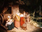 Outside the Cottage Door - Francis Wheatley