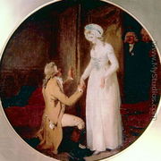 Young Marlow and Miss Hardcastle, scene from She Stoops to Conquer by Oliver Goldsmith, 1791 - Francis Wheatley
