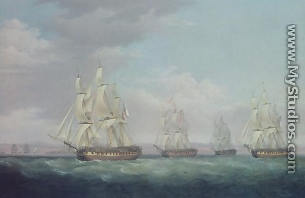 The Capture of the Santa Brigida, 1799 - Thomas Whitcombe