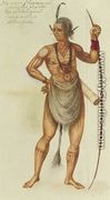 Indian in Body Paint - John White