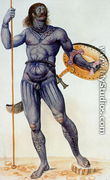 Pictish Man Holding a Shield - John White