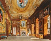 Queen Caroline's Drawing Room, Kensington Palace, from 'The History of the the Royal Residences', engraved by Thomas Sutherland (b.1785), by William Henry Pyne (1769-1843), 1819 - Charles Wild