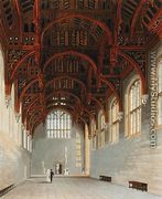 The Gothic Hall, Hampton Court, from 'The History of the Royal Residences', engraved by William James Bennett (1769-1844), by William Henry Pyne (1779-1843), 1819 - Charles Wild