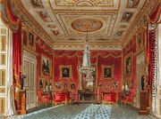 The Rose Satin Drawing Room, Carlton House, from The History of the Royal Residences, engraved by Daniel Havell (1785-1826), by William Henry Pyne (1769-1843), 1819 - Charles Wild