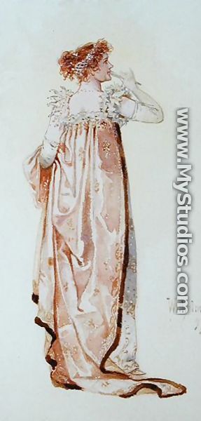 Ellen Terry (1847-1928) as Catherine, Duchess of Danzig in the comedy Madame Sans-Gene, 1897 - C. Wilhelm