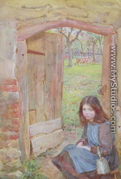 At the Orchard Gate, 1903 - Edward Clegg Wilkinson