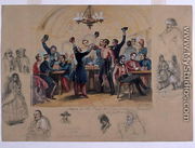 Scene in the Cafe du Commerce Valetta, Mourir pour la patrie, Malta, 1854 - Henry John Wilkinson