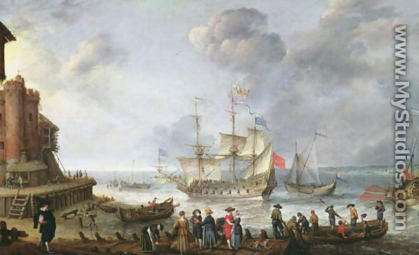 Ships Arriving in a Port - Adam Willaerts