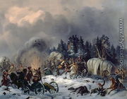 Scene from the Russian-French War in 1812 - Bogdan Willewalde