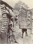 Men Carrying Tea Bricks for Tibet, 30th July 1908 - Edward Adrian Wilson