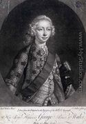 George, Prince of Wales (1738-1820), later George III, engraved by John Faber (1684-1756), 1751 - Richard Wilson