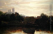 A View of Lincoln from the Foss Dyke, Dawn - Peter de Wint