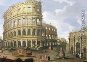 A View of the Colosseum in Rome - (circle of) Wittel, Gaspar van (Vanvitelli)