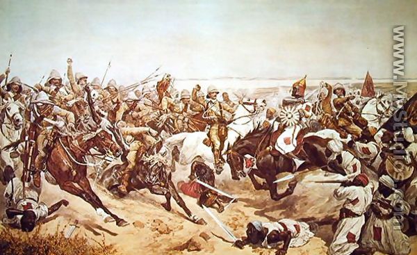 Charge of the 21st Lancers at Omdurman, 2nd September 1898 - Richard Caton Woodville
