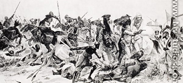 Charge of the 21st Lancers at Omdurman, in 