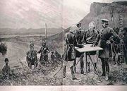 The Afghan Boundary Commission: The Russian and British Commissioners at Zulfikar, Fixing the Site of the First Boundary Post, 12th November, engraved by R. Taylor, from The Illustrated London News, 1st September 1886 - Richard Caton Woodville